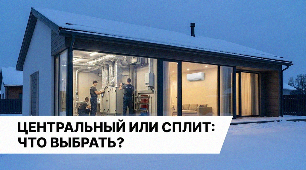 Сравнение характеристик центрального кондиционирования и бытовой сплит-системы для частного дома