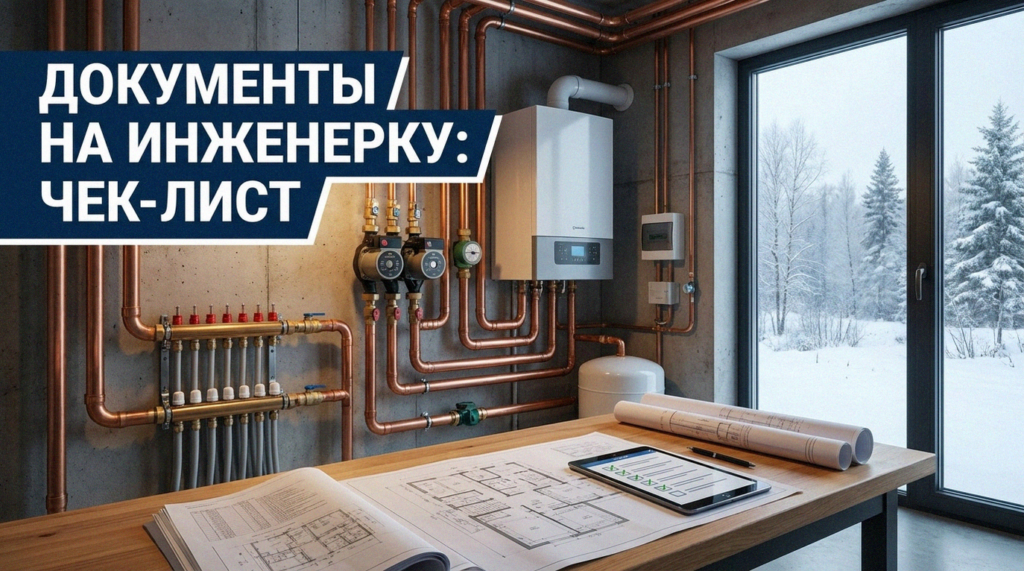 Список необходимых документов для монтажа инженерных коммуникаций в частном доме