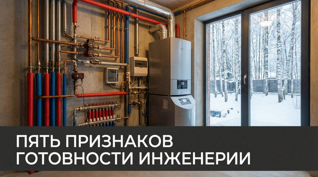 Инженерные работы в загородном доме: 5 признаков готовности к монтажу коммуникаций