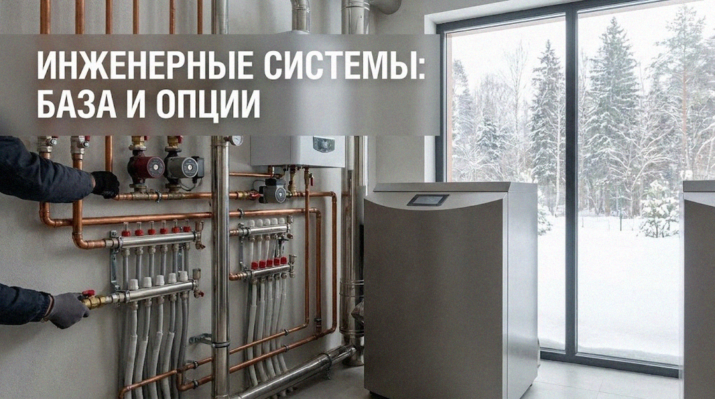 Комплексная схема инженерных систем и коммуникаций для загородного частного дома