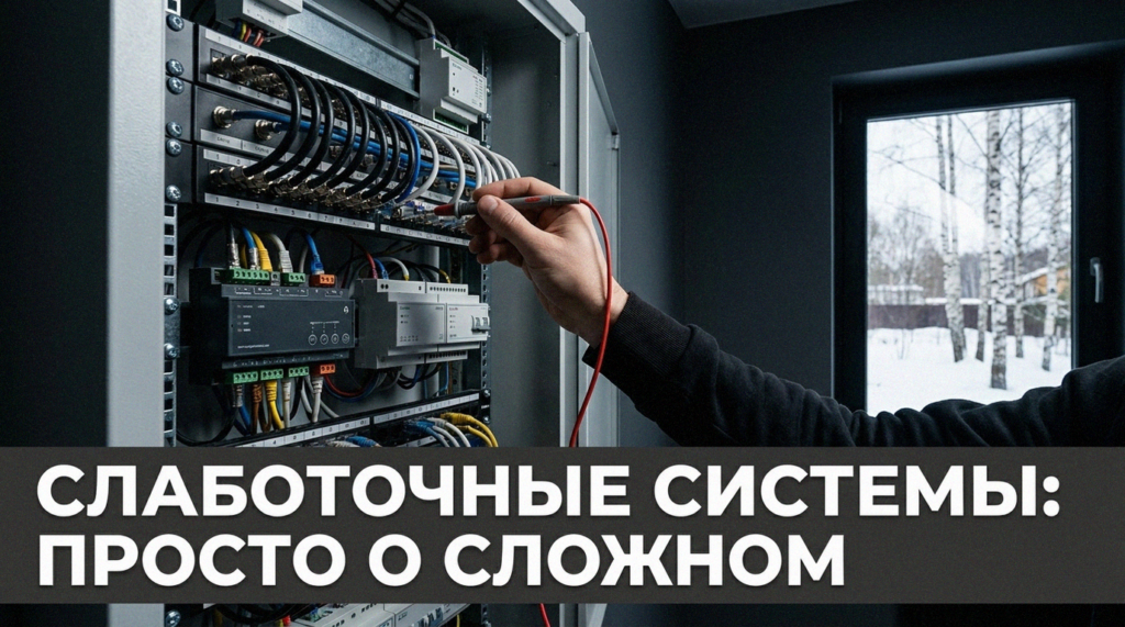 Примеры и виды слаботочных систем для современного частного дома