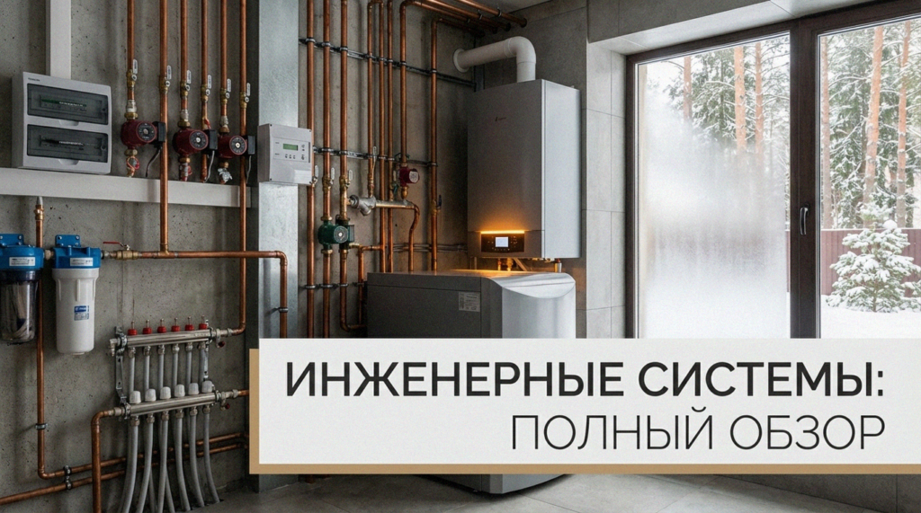 Схема устройства инженерных систем и видов коммуникаций в частном доме: электрика, водоснабжение, отопление и вентиляция