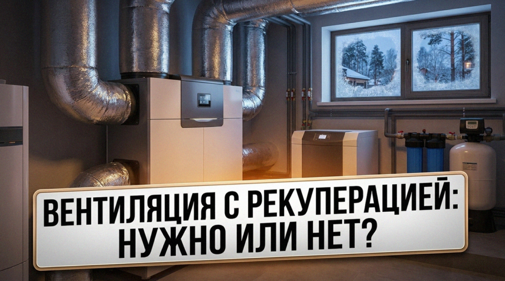 Система приточно-вытяжной вентиляции с рекуператором тепла в частном доме