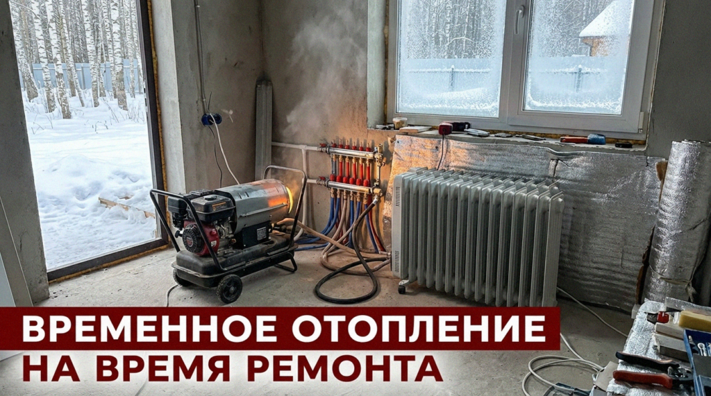 Различные варианты временного обогрева частного дома на время проведения ремонтных работ