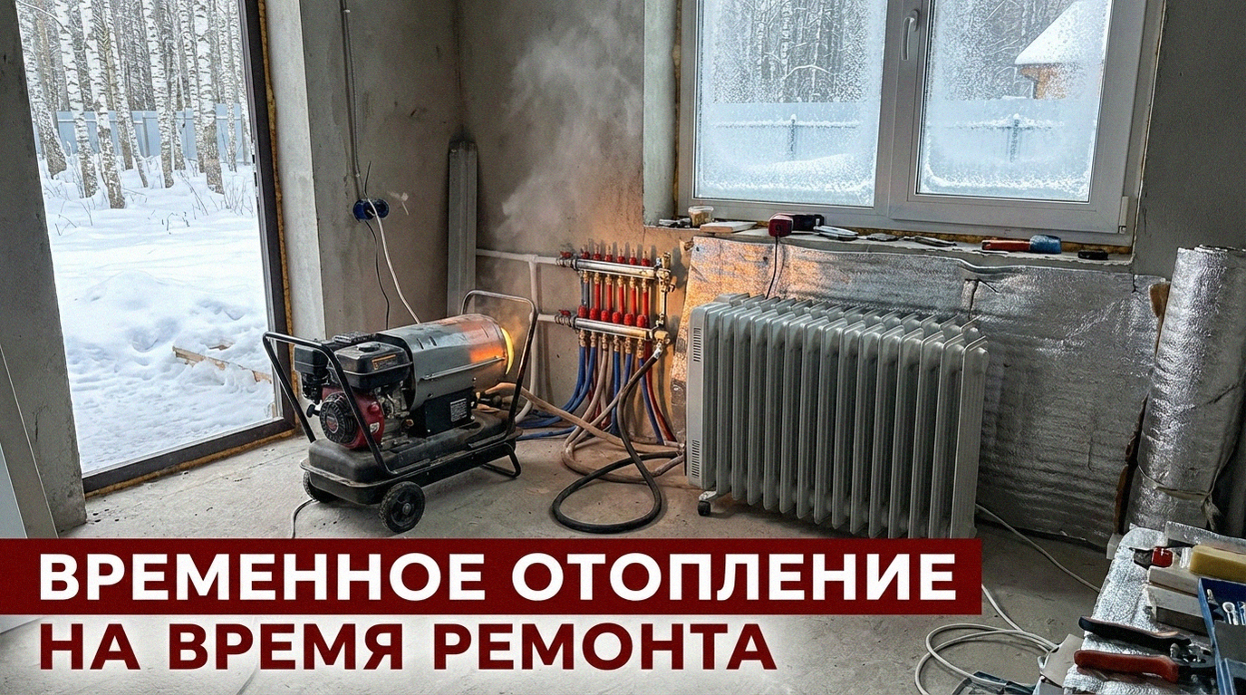 Различные варианты временного обогрева частного дома на время проведения ремонтных работ
